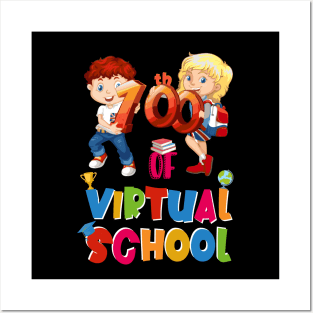 100 Days of Virtual School Posters and Art